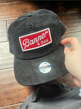 Banner & Oak Black Snapback Hat